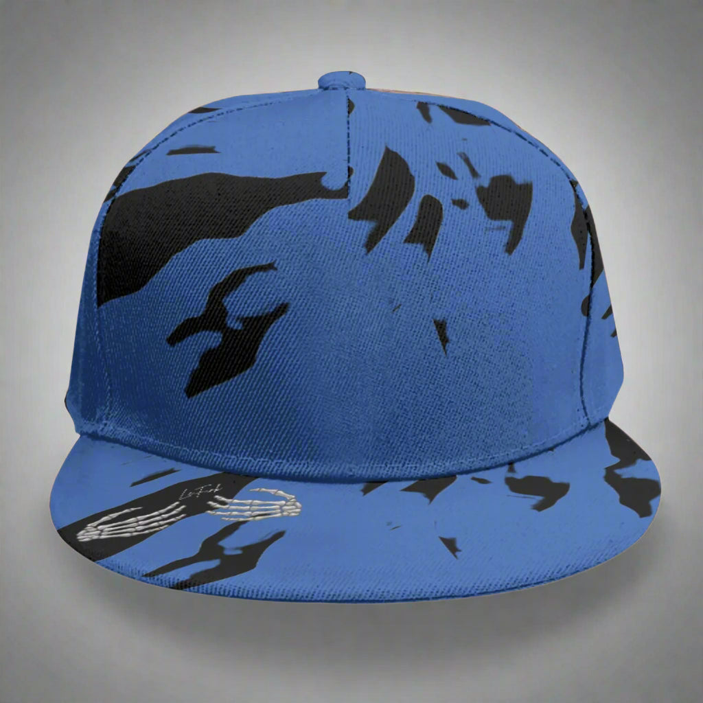 Midnight Wave Baseball Cap With Flat Brim