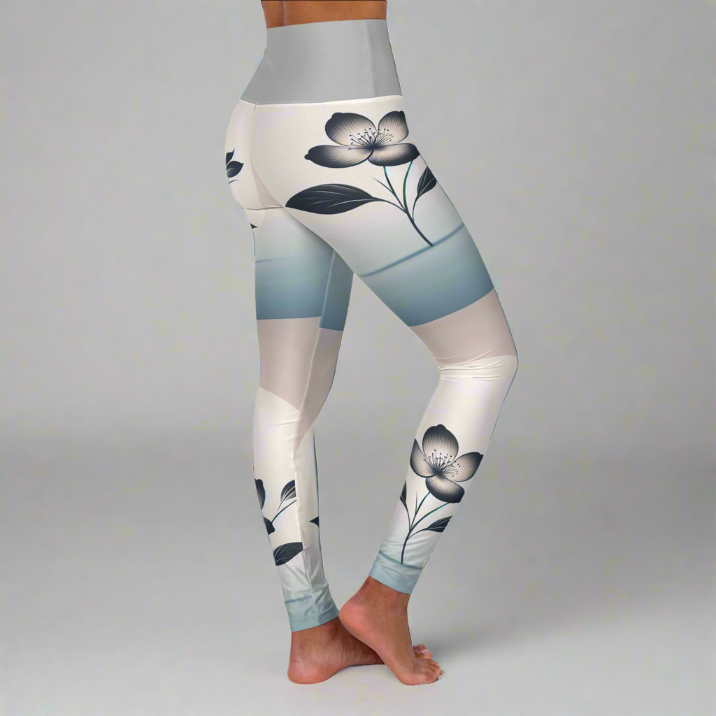 "Blooming Flower" Yoga Leggings