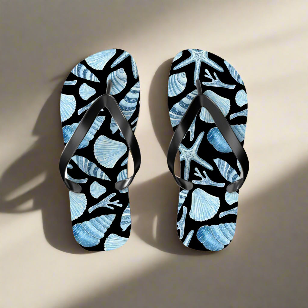 Sea Shells Beach Flip Flops