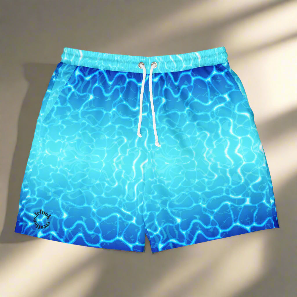 Azure Pulse Swim Shorts