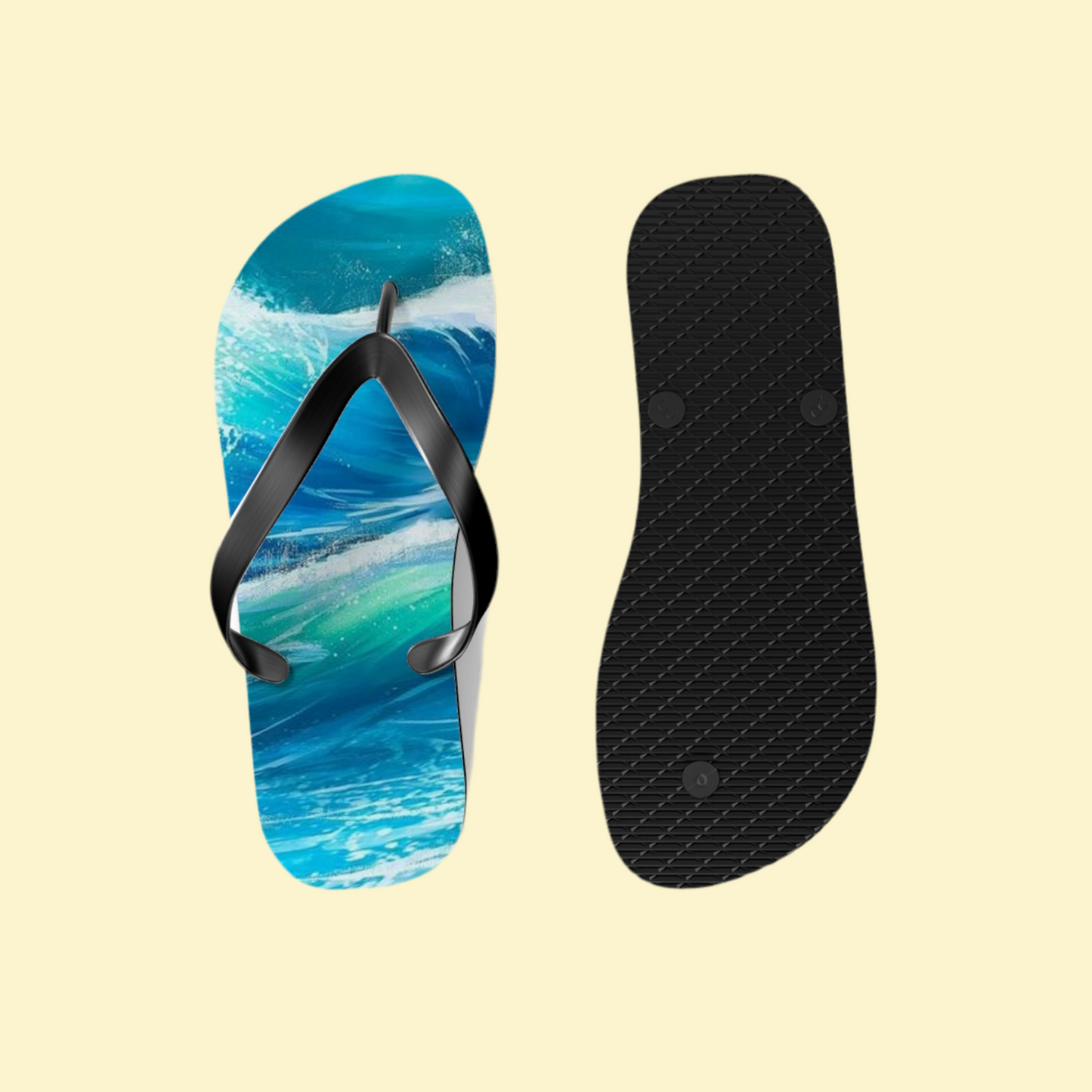 Lefunk Blue Wave Flip Flops