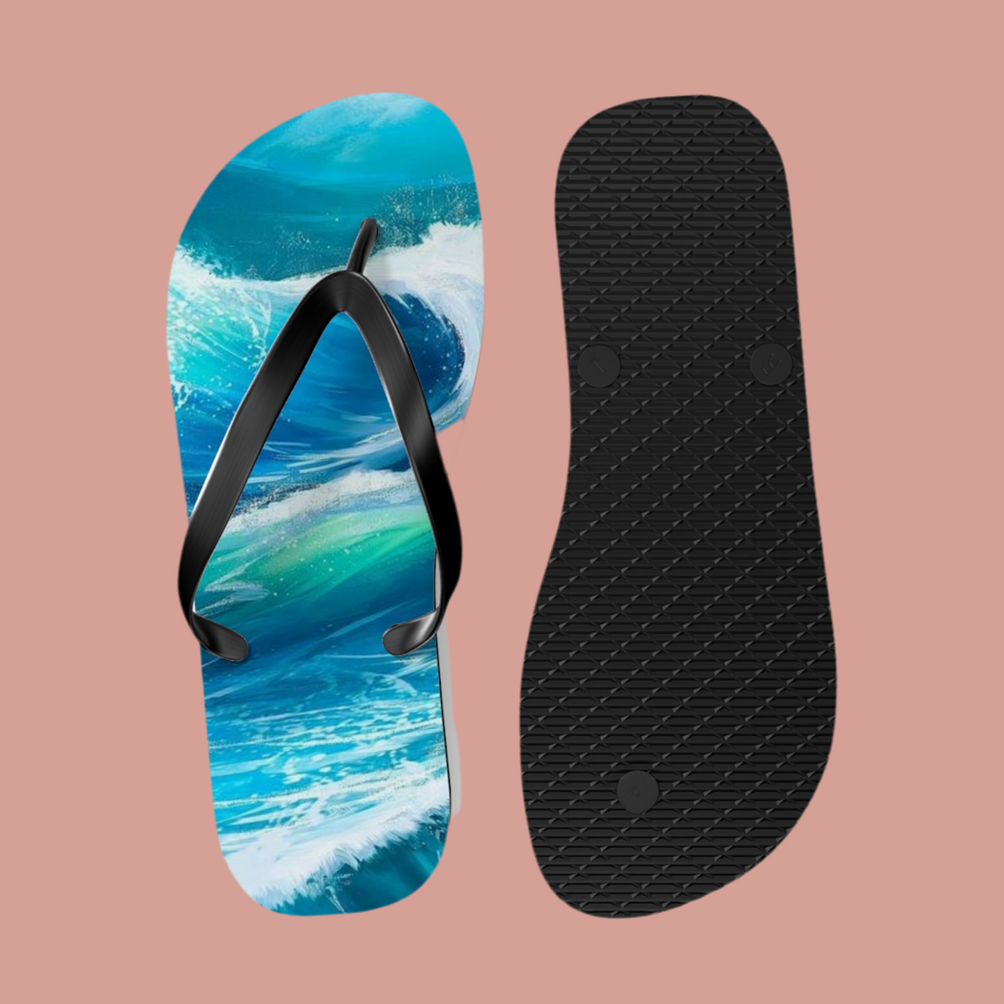 Lefunk Blue Wave Flip Flops