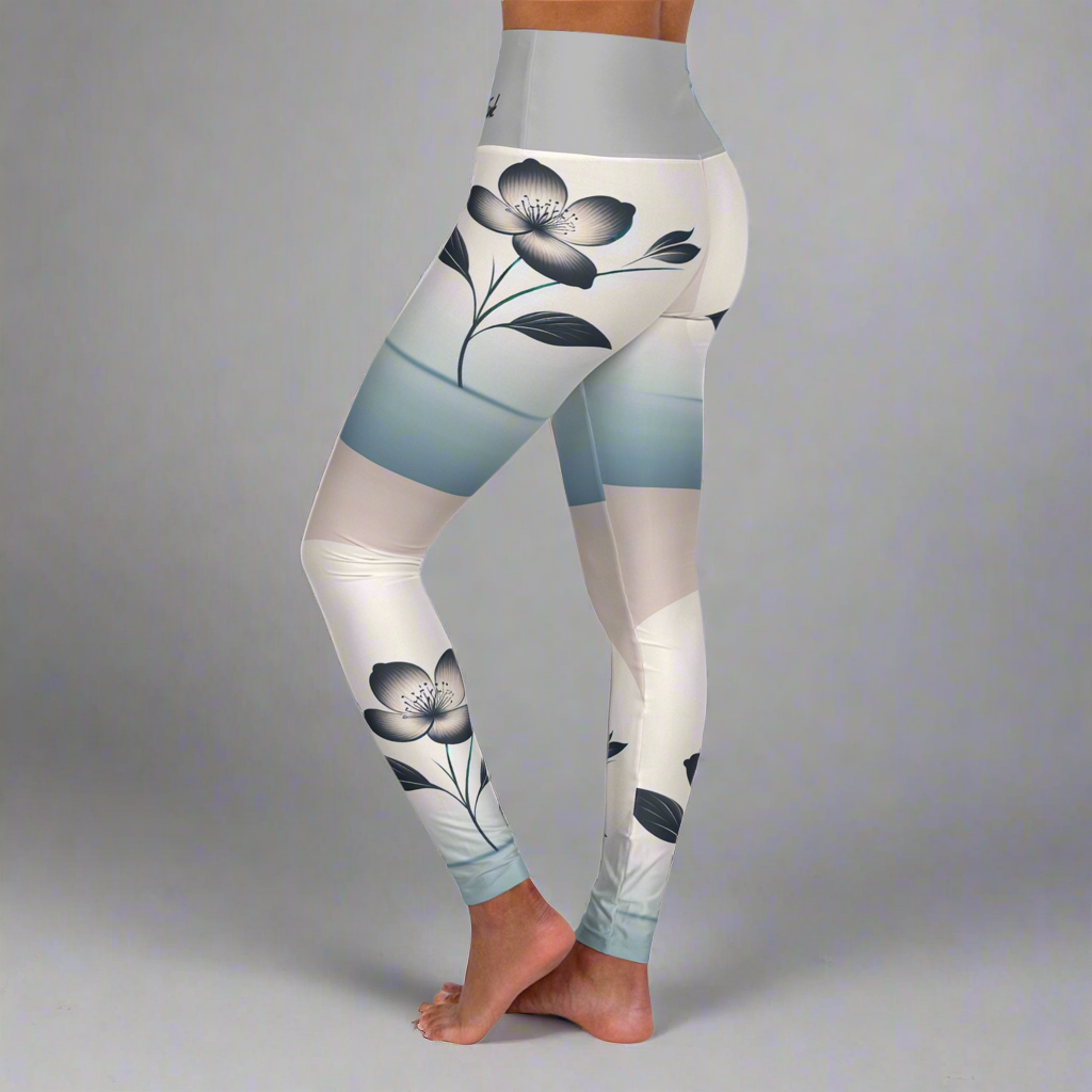 "Blooming Flower" Yoga Leggings
