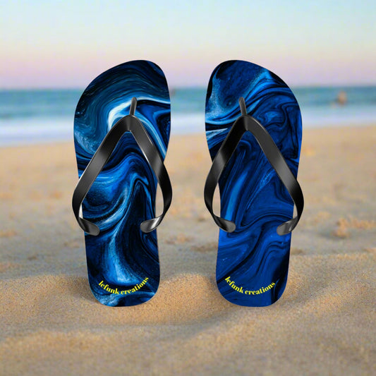 Midnight Glow Beach Flip Flops