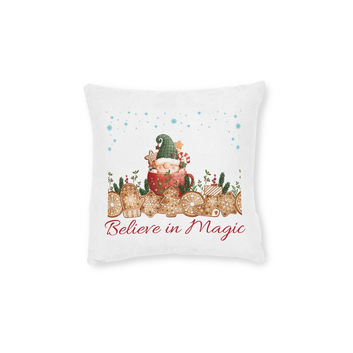 "Believe in Magic" Decor Square Pillow