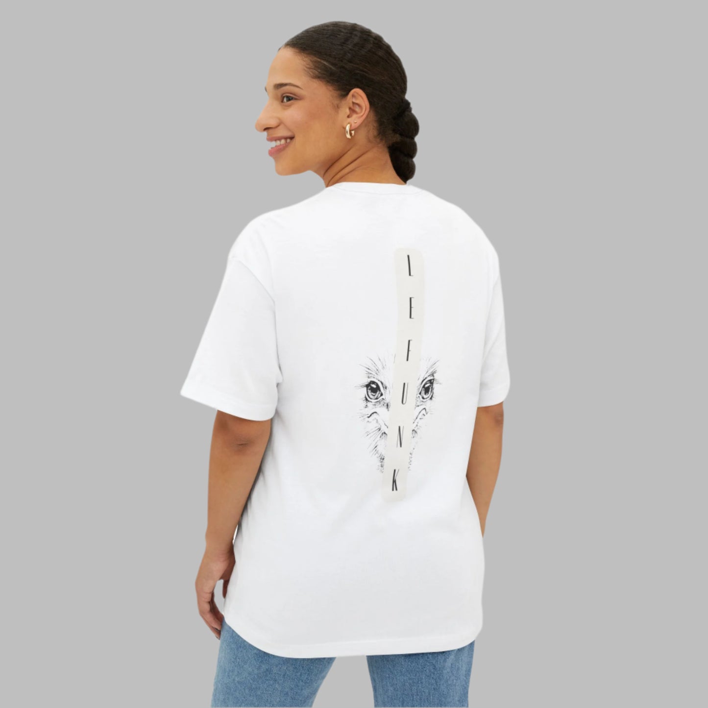 Wild Silhouette Oversized Box Tee - Comfortable & Stylish