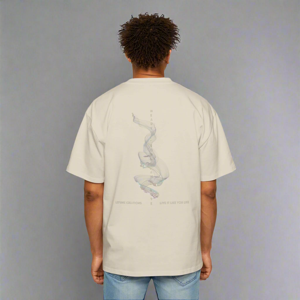 "Live It Like You Like"  Men's Heavy Oversized Tee