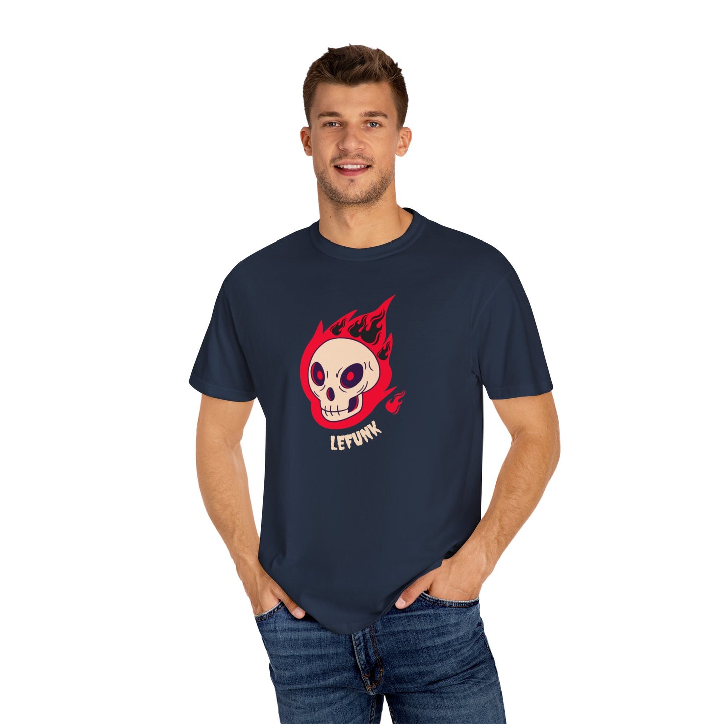 Lefunk Flaming Skull T-shirt