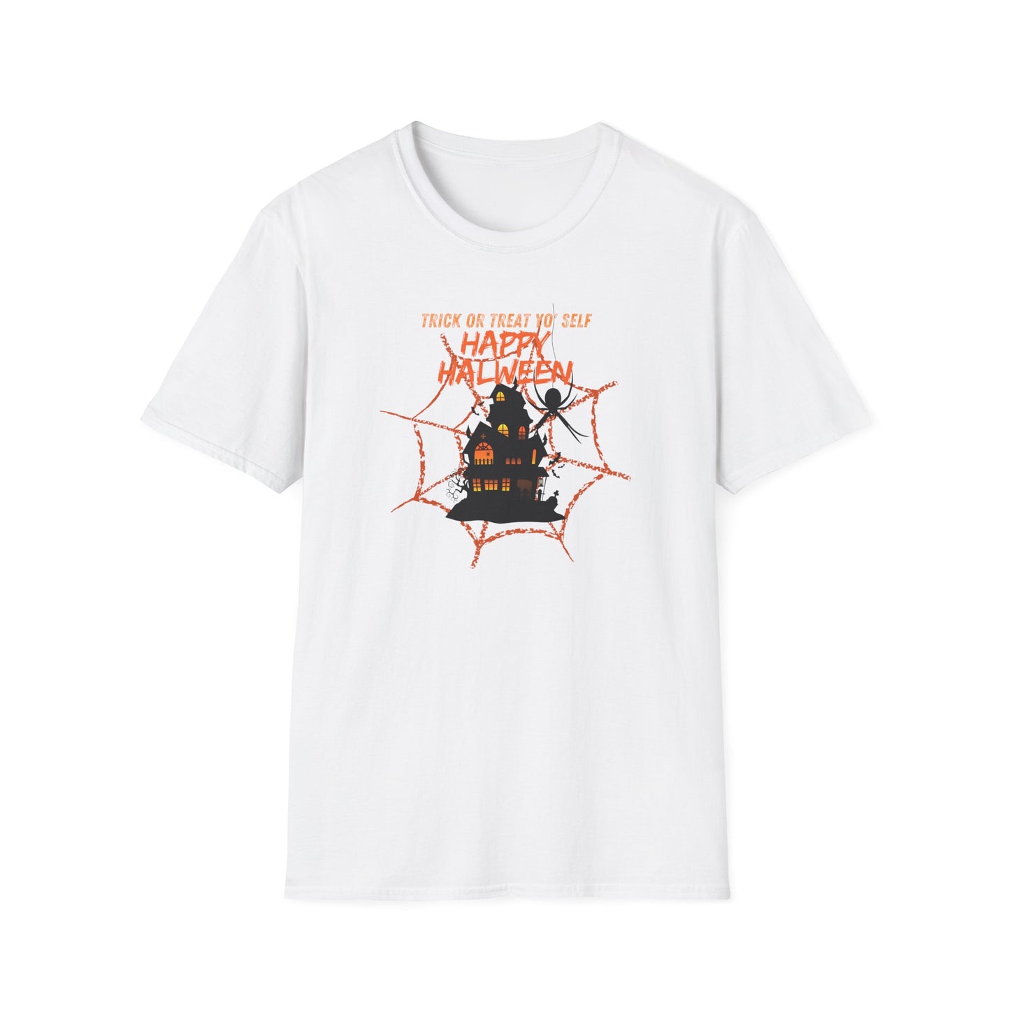 "Trick or treat yo' self "Unisex Soft style T-Shirt