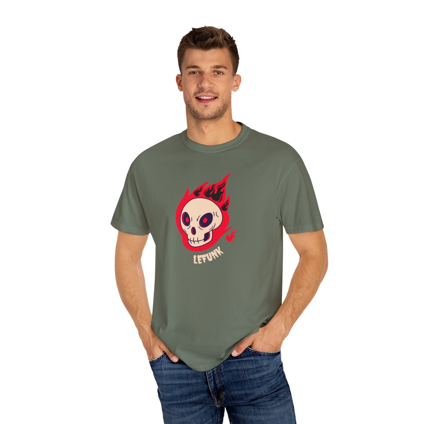 Lefunk Flaming Skull T-shirt