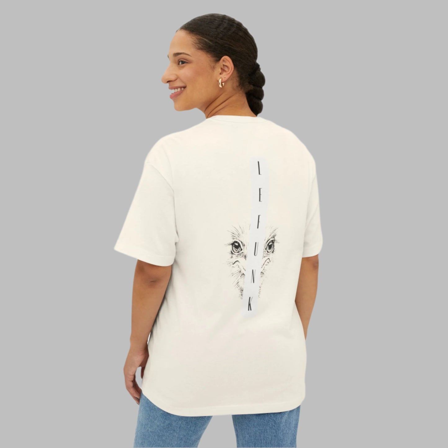 Wild Silhouette Oversized Box Tee - Comfortable & Stylish