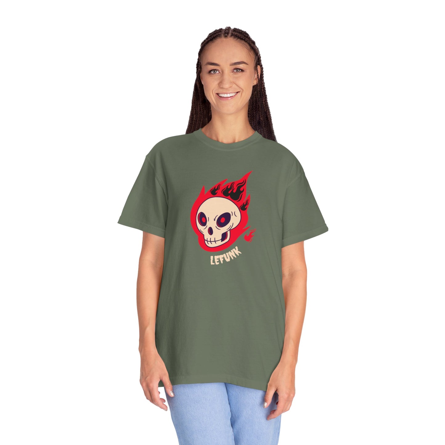 Lefunk Flaming Skull T-shirt