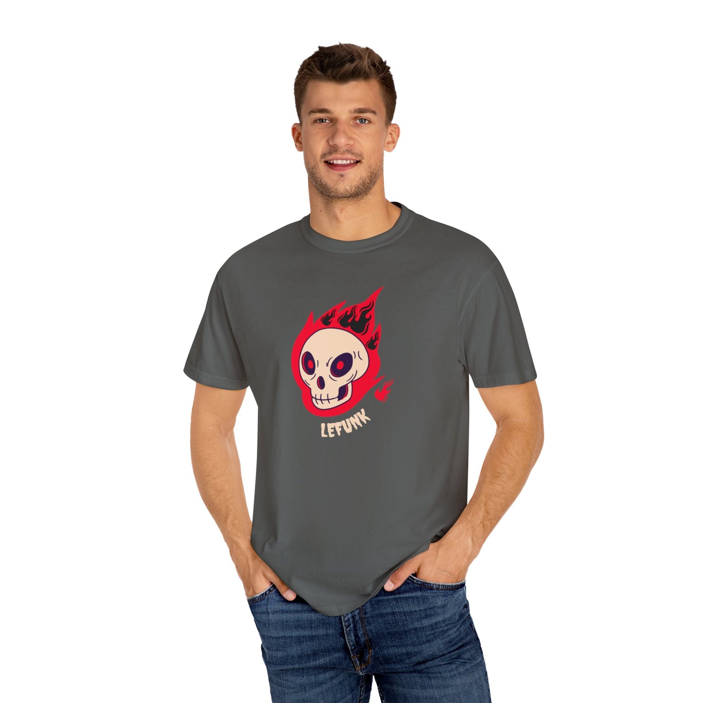 Lefunk Flaming Skull T-shirt