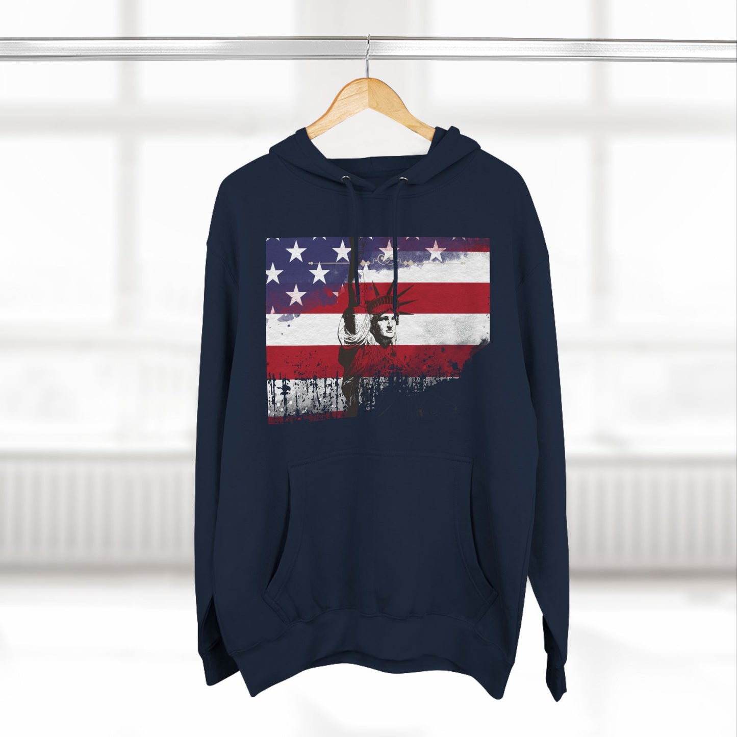 Three-Panel Fleece Hoodie