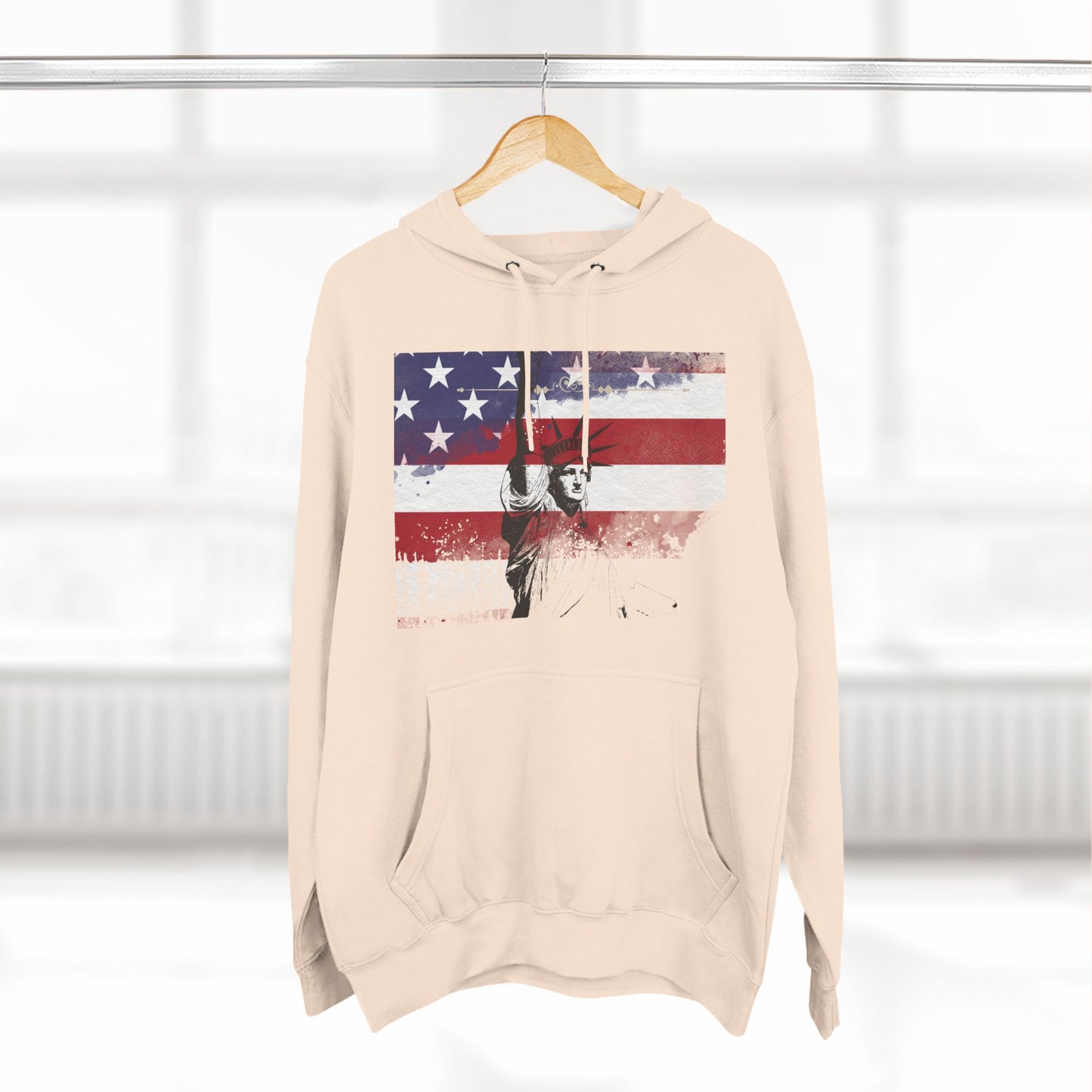 Three-Panel Fleece Hoodie