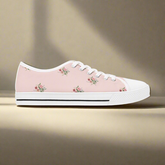 Pink Floral Sneakers