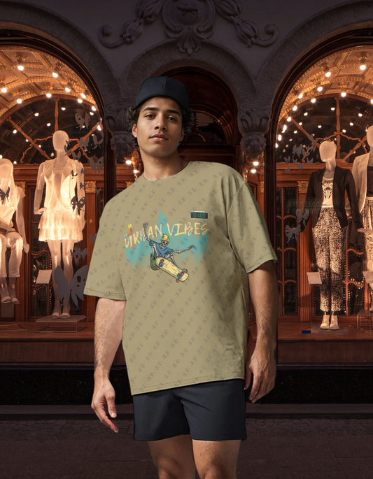 Urban  Vibes All- Heavyweight Cotton Crewneck T-Shirt