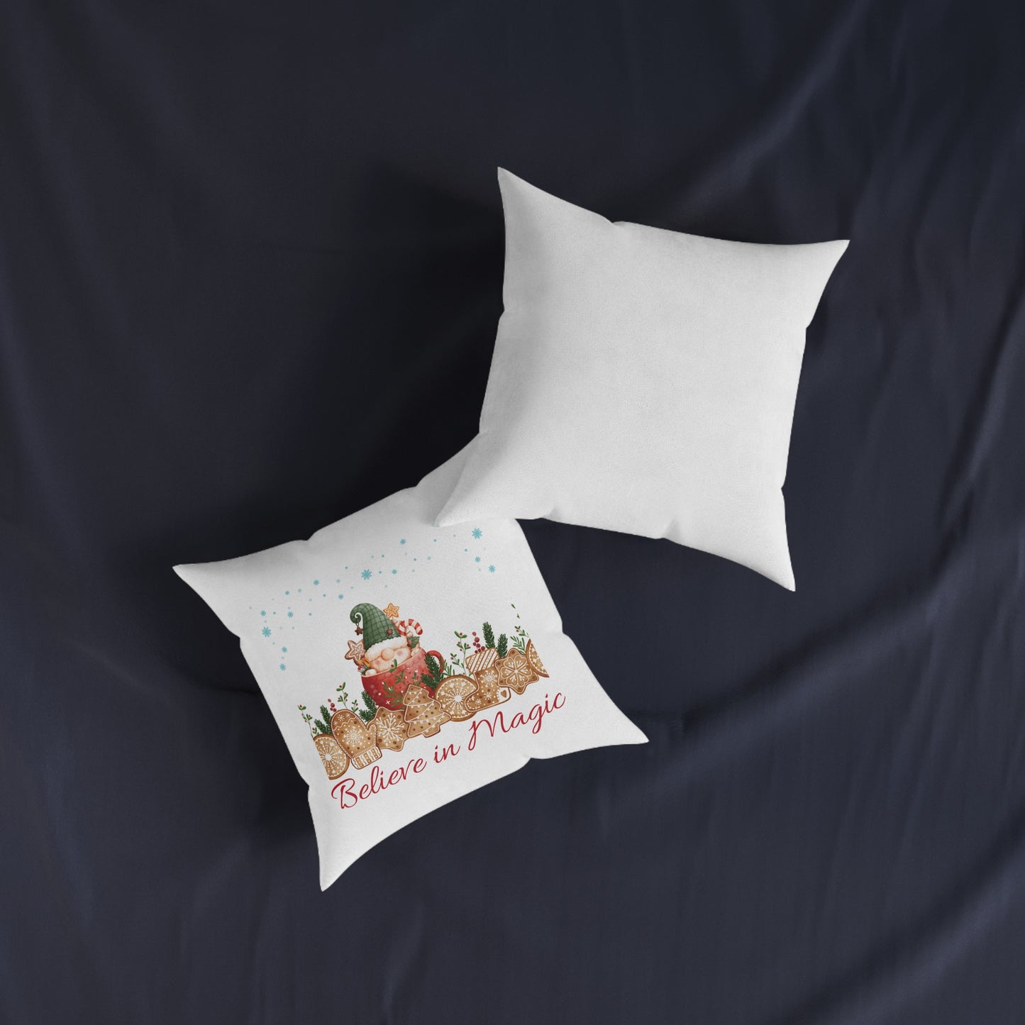 "Believe in Magic" Decor Square Pillow