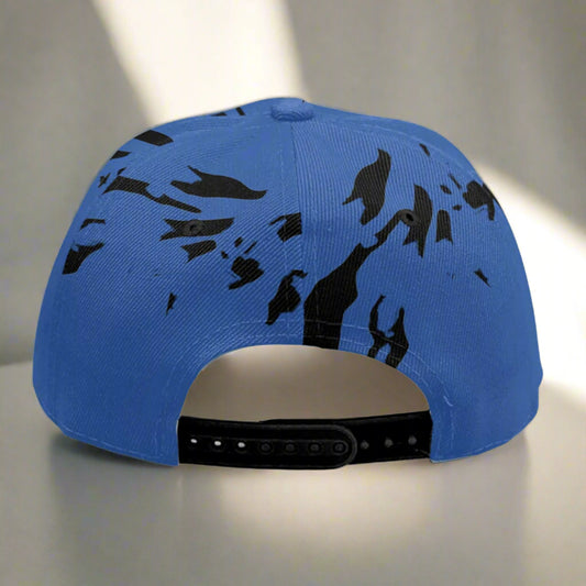 Midnight Wave Baseball  Cap With Flat Brim