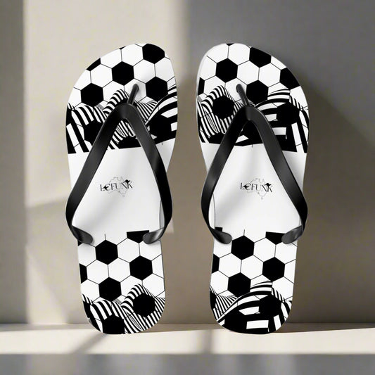 Soccer-Themed Flip Flops