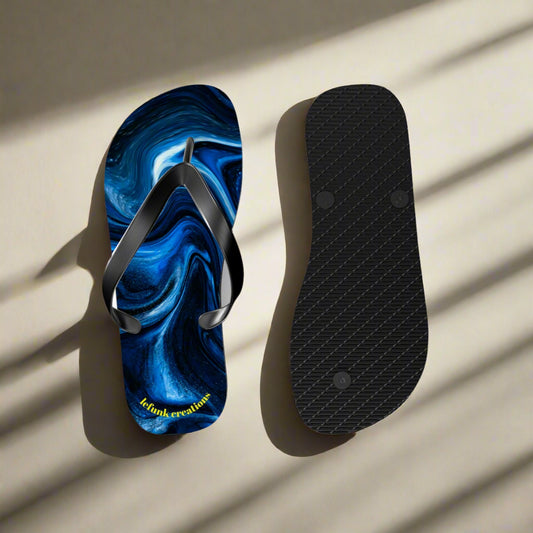 Midnight Glow Beach Flip Flops