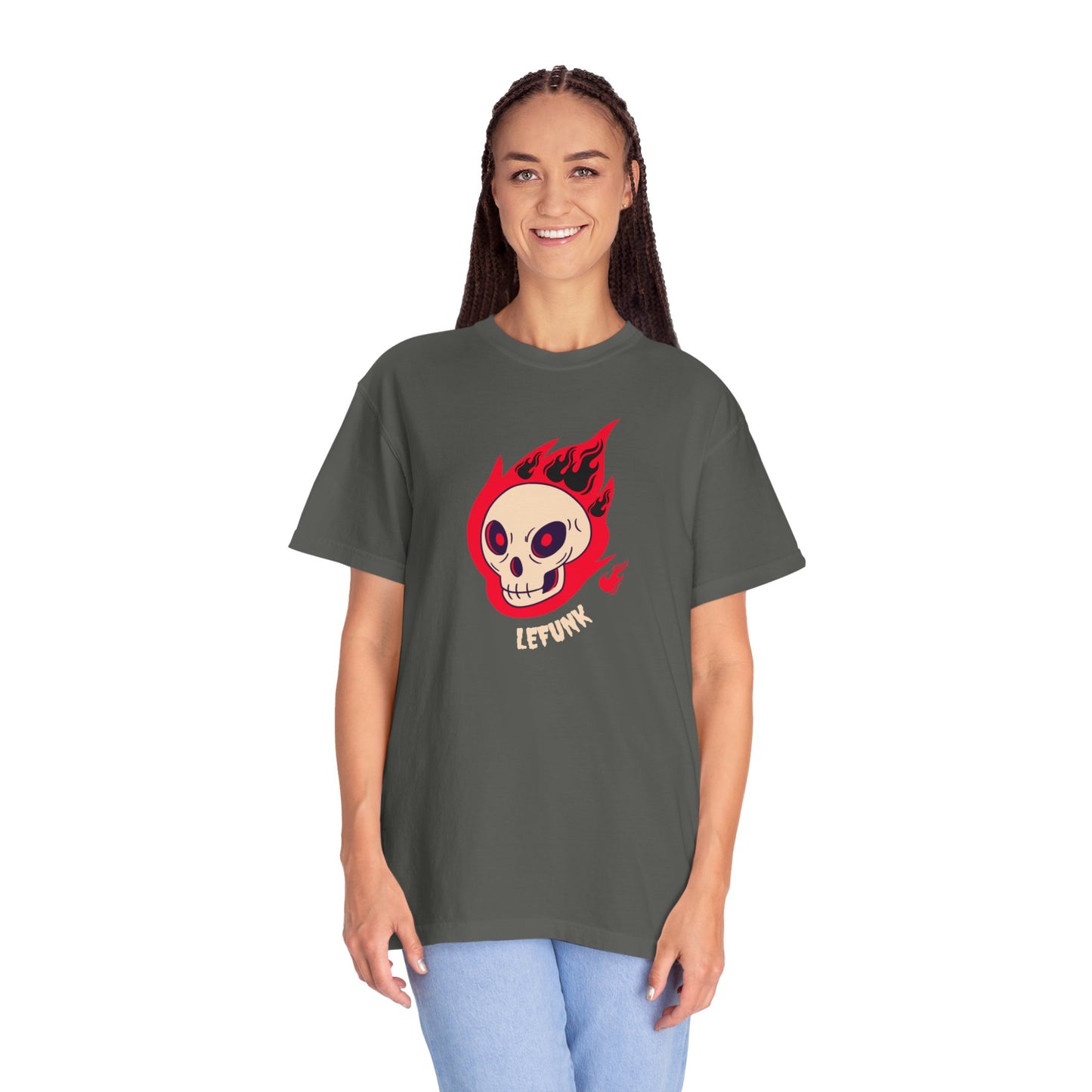 Lefunk Flaming Skull T-shirt