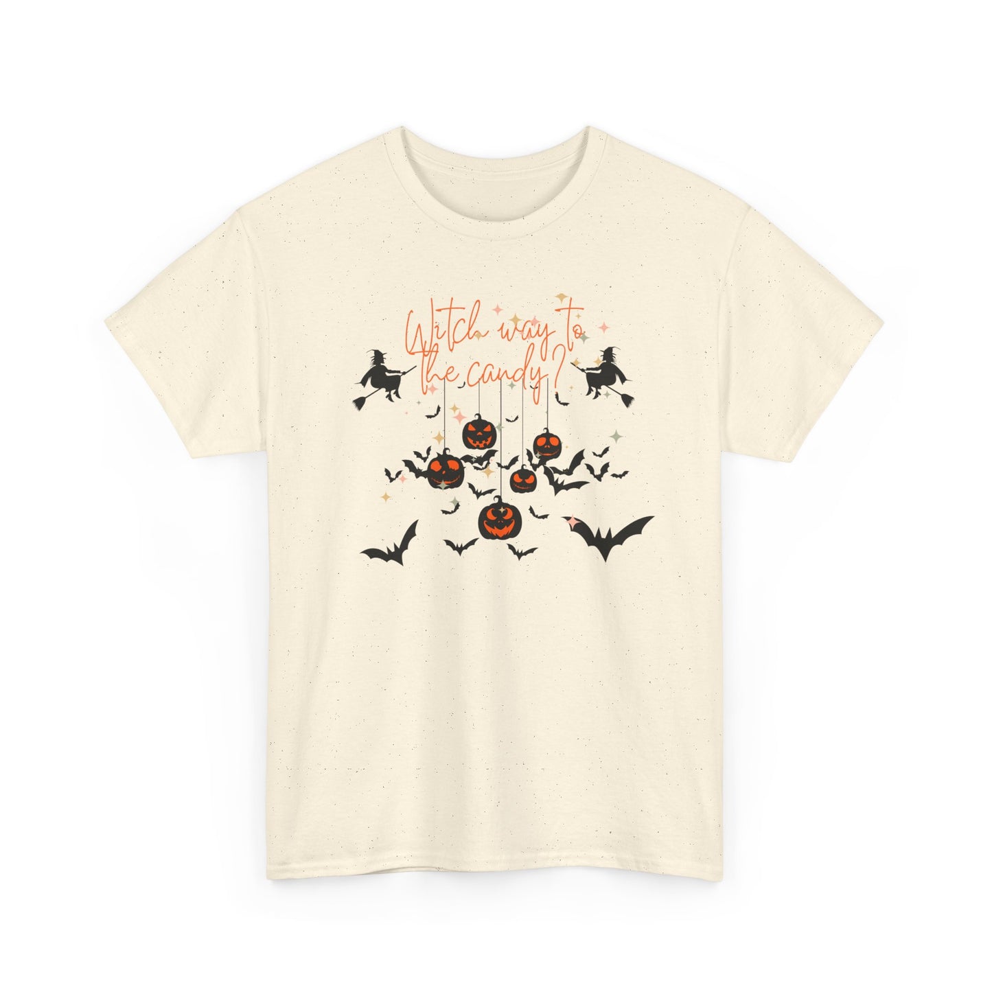 "WITCH WAY TO THE CANDY" Unisex Heavy Cotton Tee