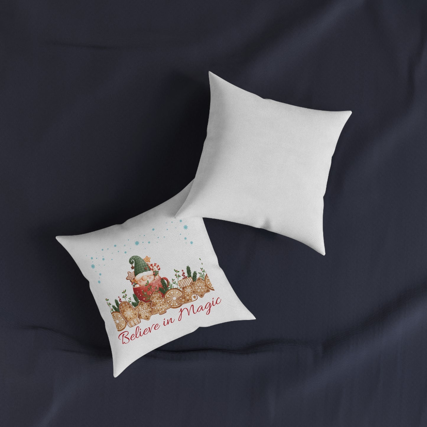 "Believe in Magic" Decor Square Pillow