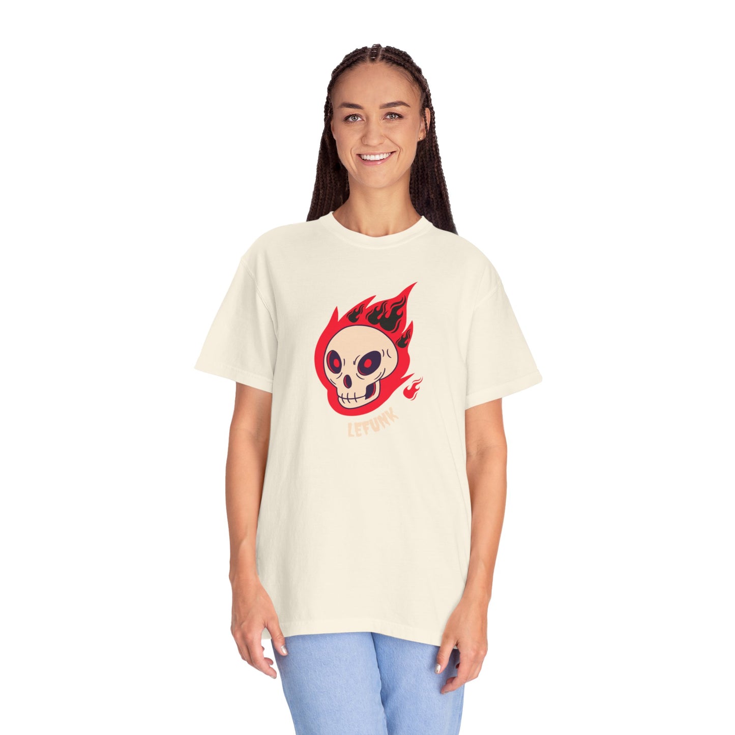 Lefunk Flaming Skull T-shirt