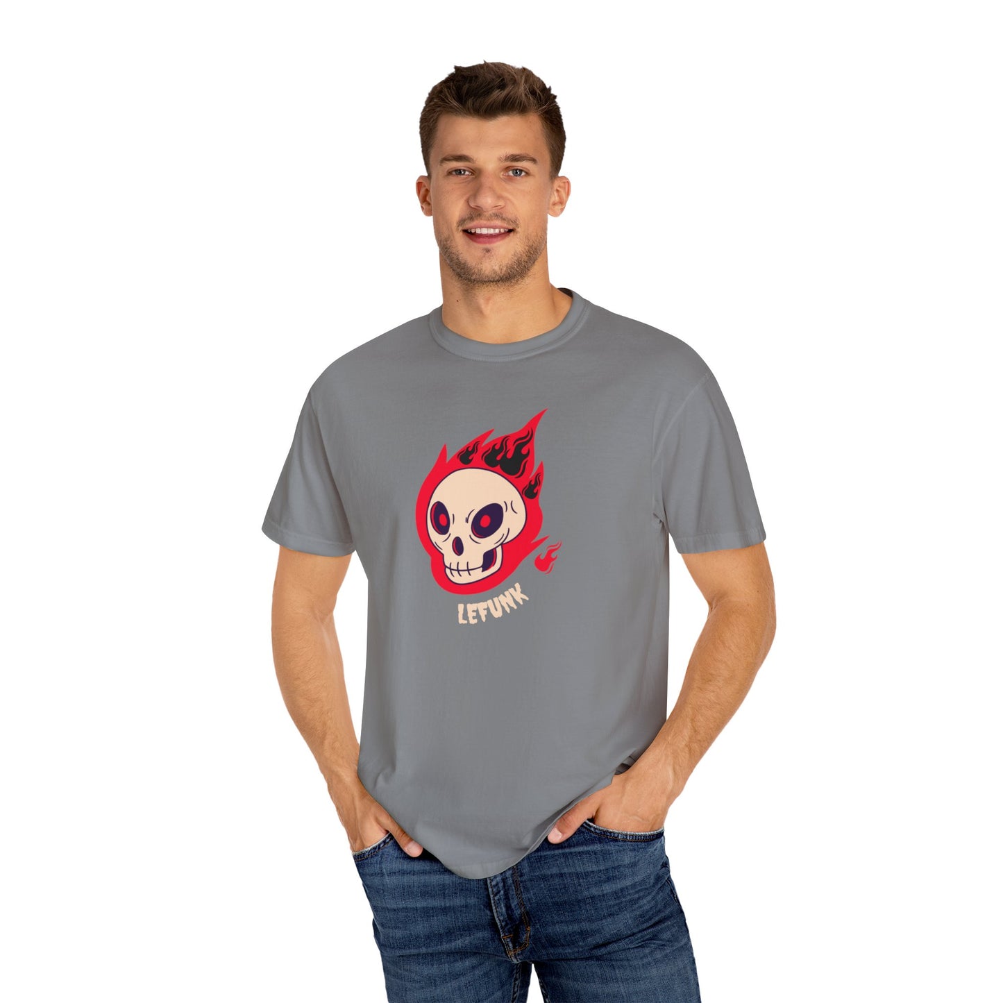 Lefunk Flaming Skull T-shirt