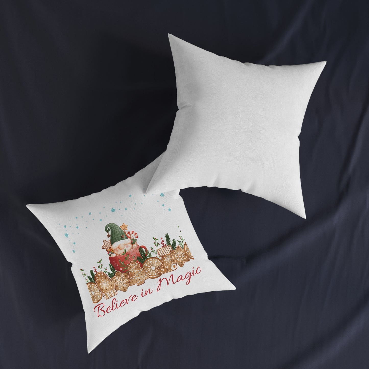 "Believe in Magic" Decor Square Pillow