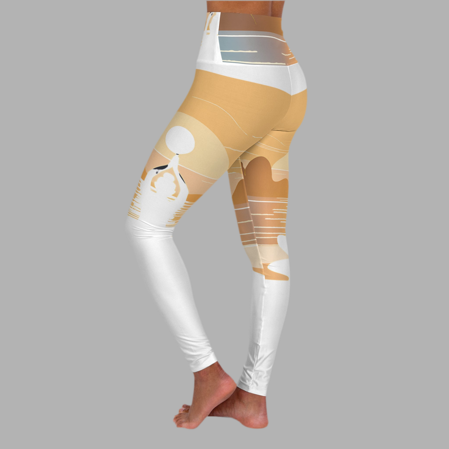 High Waisted Yoga Leggings (AOP)