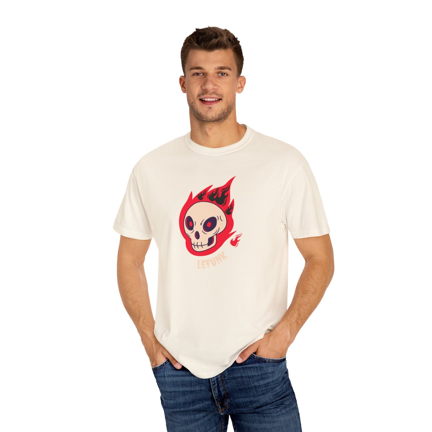 Lefunk Flaming Skull T-shirt