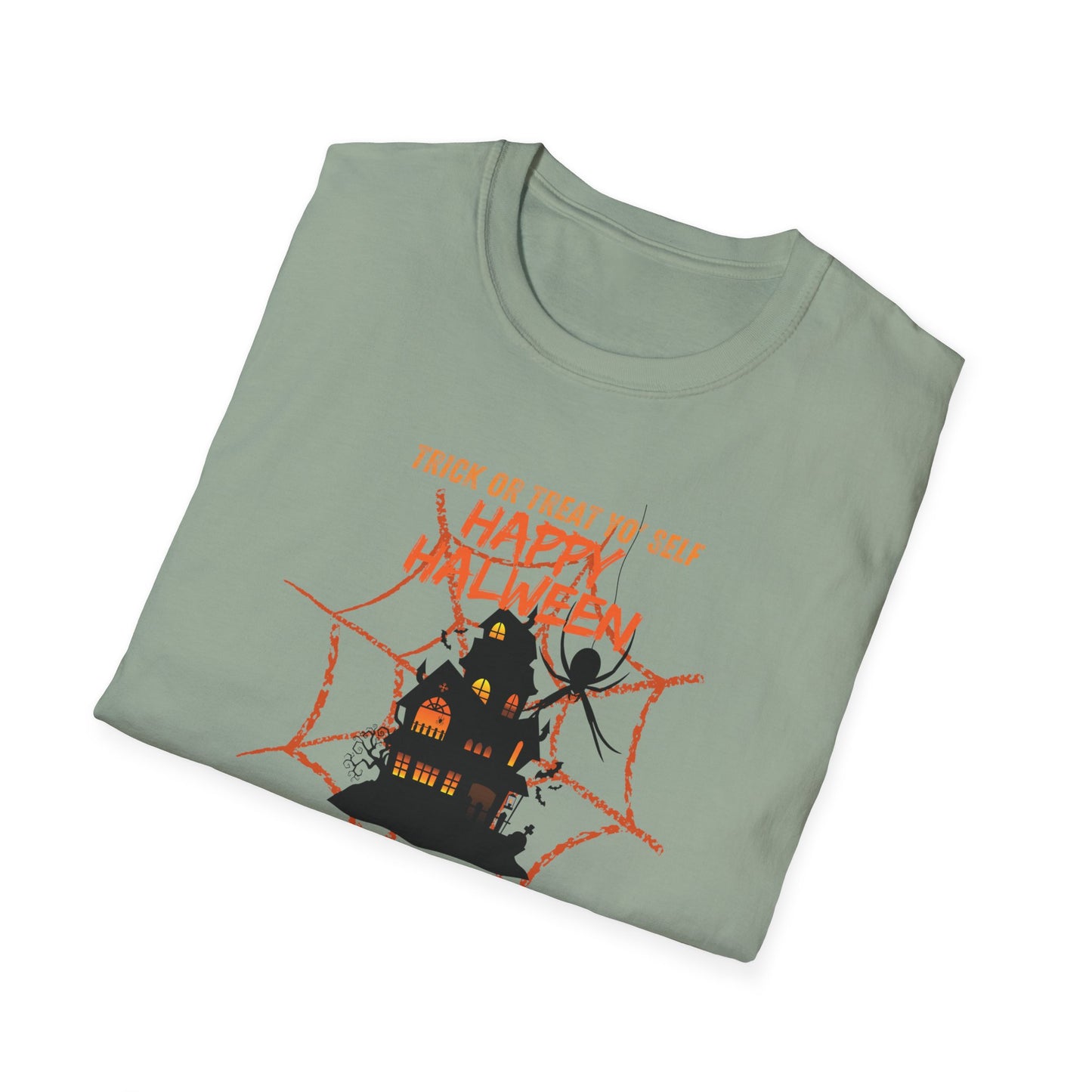 "Trick or treat yo' self "Unisex Soft style T-Shirt