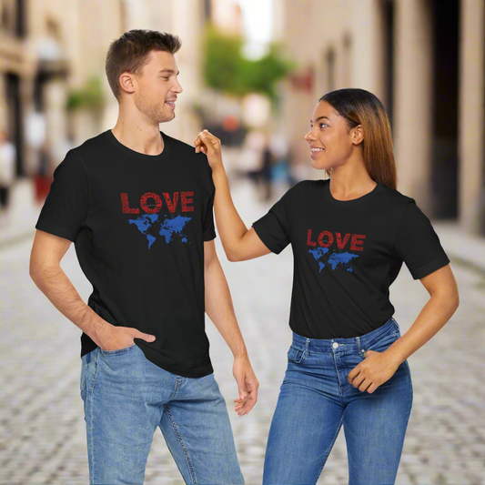 "Love Knows No Boundaries" Unisex Jersey T-Shirt