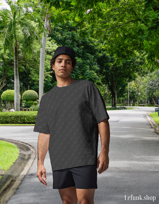 Oversized Heavyweight Cotton Skateboard Print T-Shirt | 230GSM